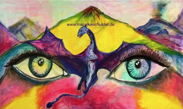 Drache: Emotionen leben (Kunstdruck)