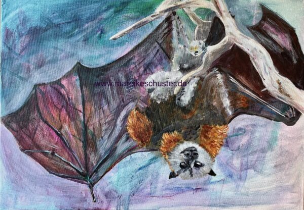 Fledermaus (Kunstdruck)