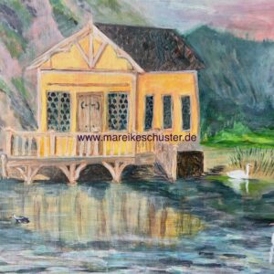 Haus am See (Kunstdruck)