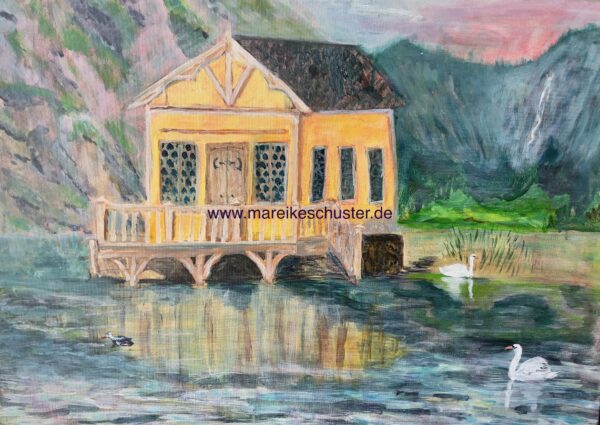 Haus am See (Kunstdruck)