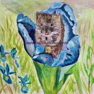 Maus in Blüte (Original)