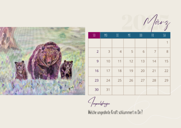 Krafttierkalender 2025 – Bild 2