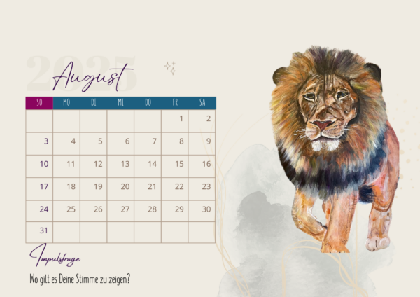 Krafttierkalender 2025 – Bild 3